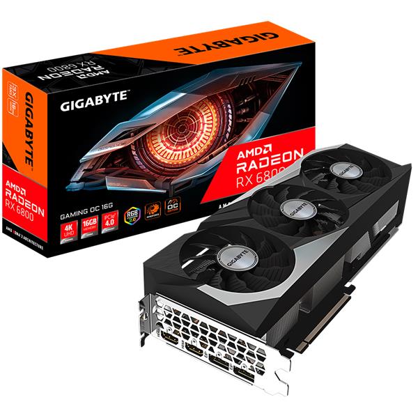 Placa de Video Gigabyte Rx 6800 Gaming OC 16gb GDDR6
